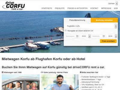 mietwagen corfu